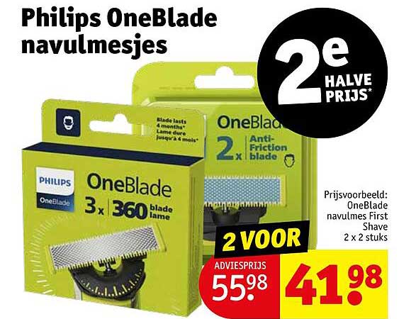 Philips OneBlade navulmesjes