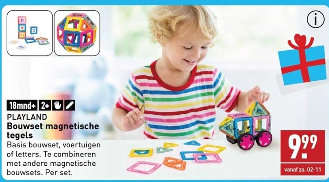 PLAYLAND Bouwset magnetische tegels