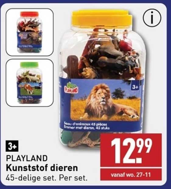 PLAYLAND Kunststof dieren