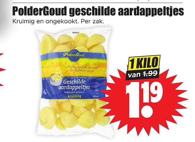 PolderGoud geschilde aardappeltjes