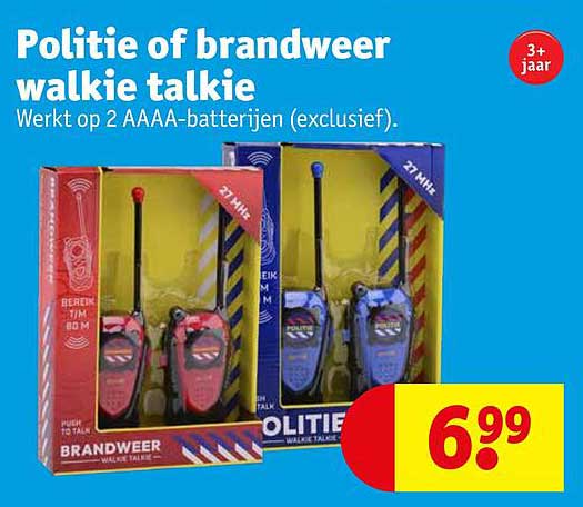 Politie of brandweer walkie talkie