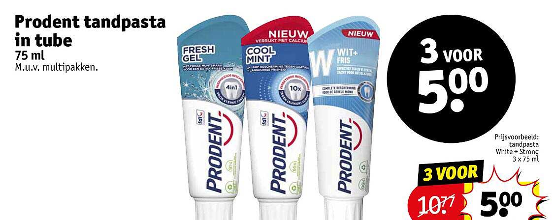 Prodent tandpasta in tube