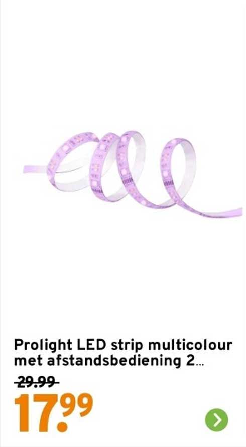 Prolight LED strip multicolour met afstandsbediening