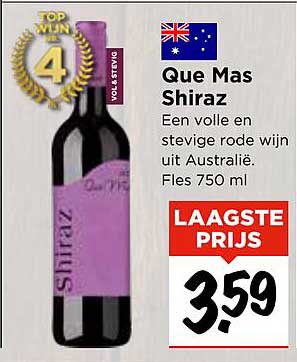 Que Mas Shiraz