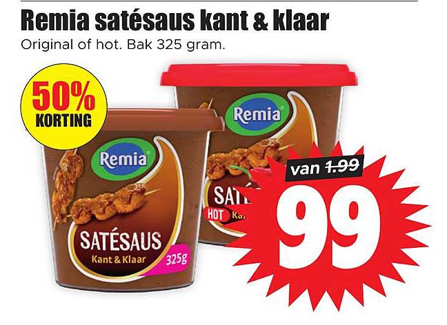 Remia satésaus kant & klaar