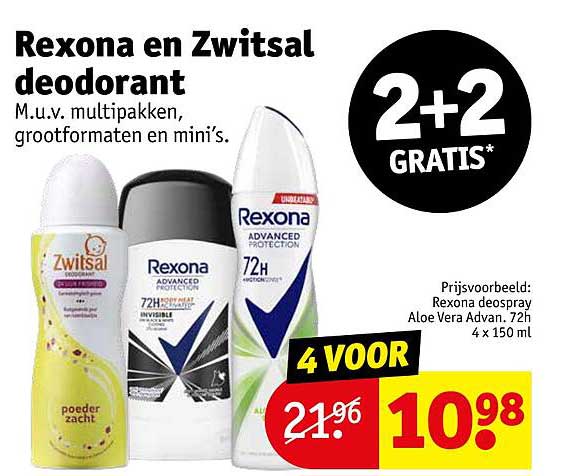 Rexona en Zwitsal deodorant