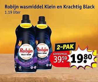 Robijn wasmiddel Klein en Krachtig Black