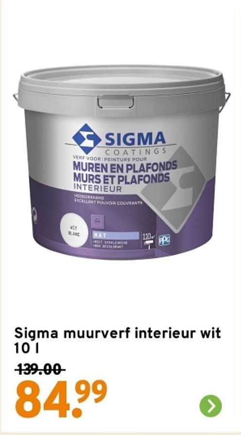 Sigma muurverf interieur wit