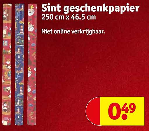 Sint geschenkpapier