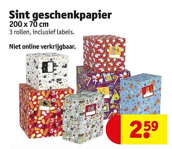 Sint geschenkpapier