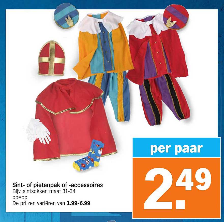 Sint- of pietenpak of -accessoires