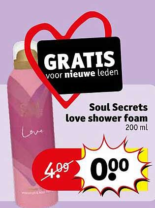 Soul Secrets love shower foam