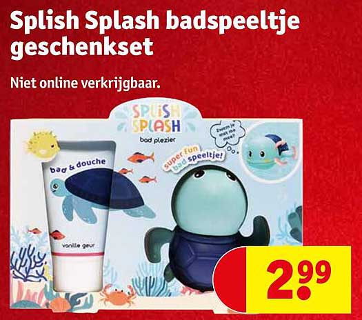 Splish Splash badspeeltje geschenket