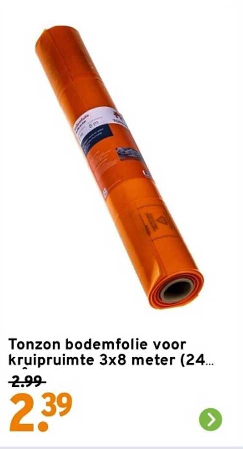 Tonzon bodemfolie voor kruipruimte 3x8 meter