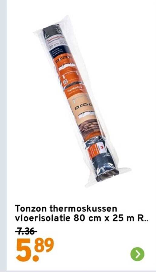 Tonzon thermoskussen vloerisolatie