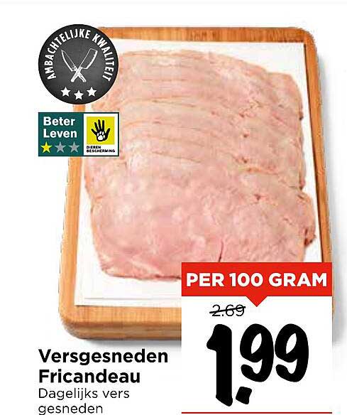 Versgesneden Fricandeau