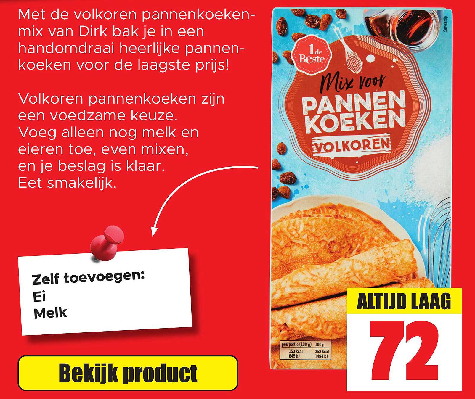 Volkoren pannenkoeken-mix