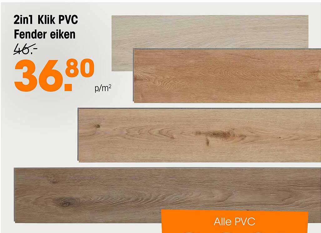 2in1 Klik PVC Fender eiken