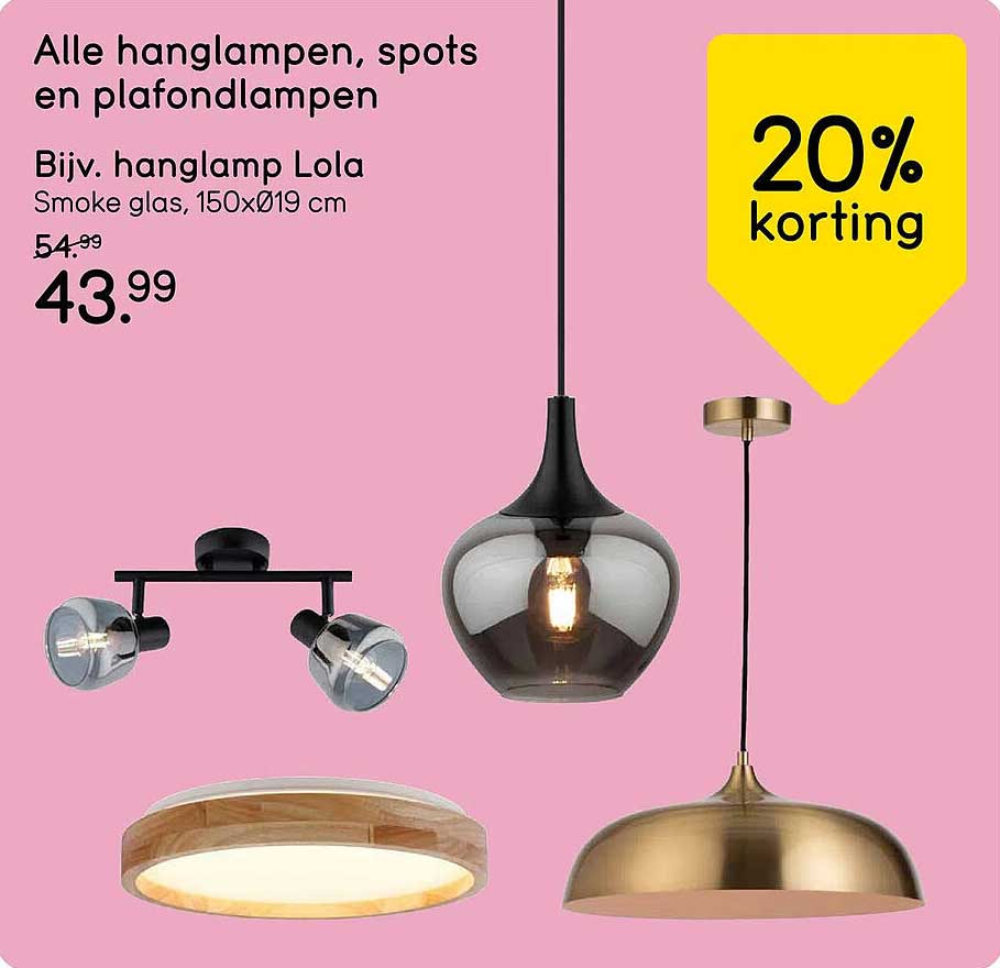 Alle hanglampen, spots en plafondlampen