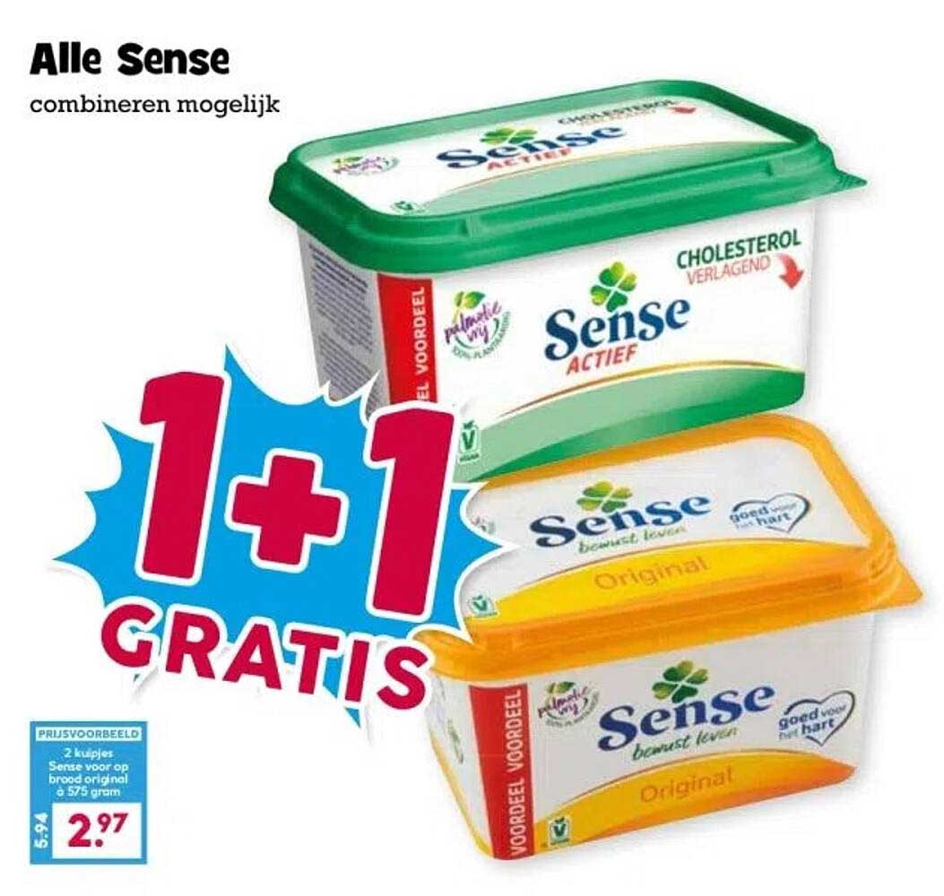 Alle Sense 1+1 Gratis