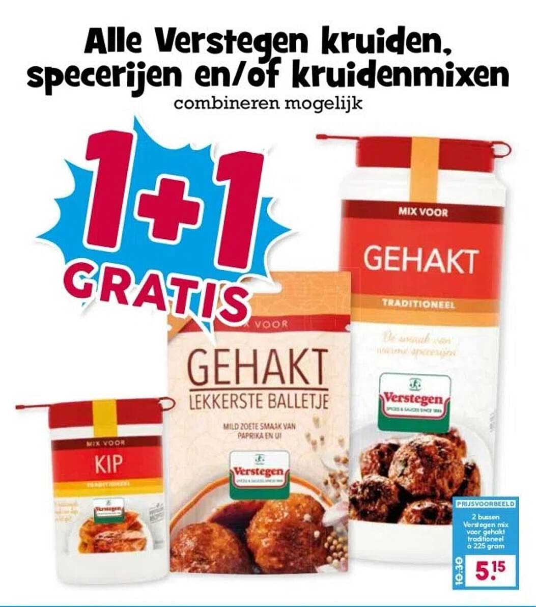 Alle Verstegen kruiden, specerijen en/of kruidenmixen