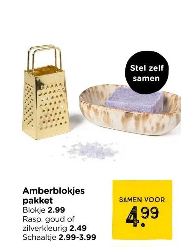 Amberblokjes pakket