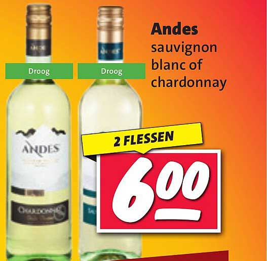 Andes sauvignon blanc of chardonnay