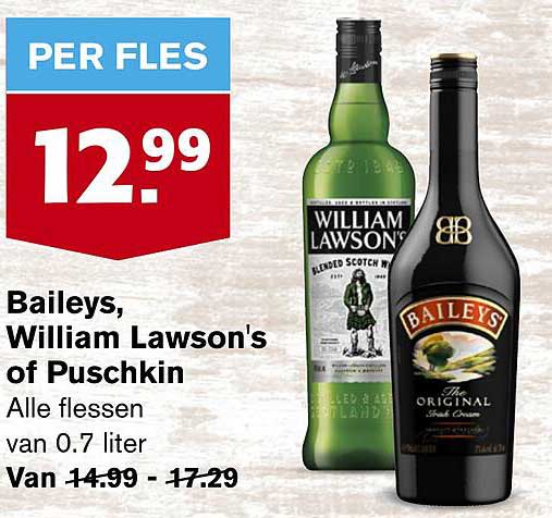 Baileys, William Lawson's of Puschkin