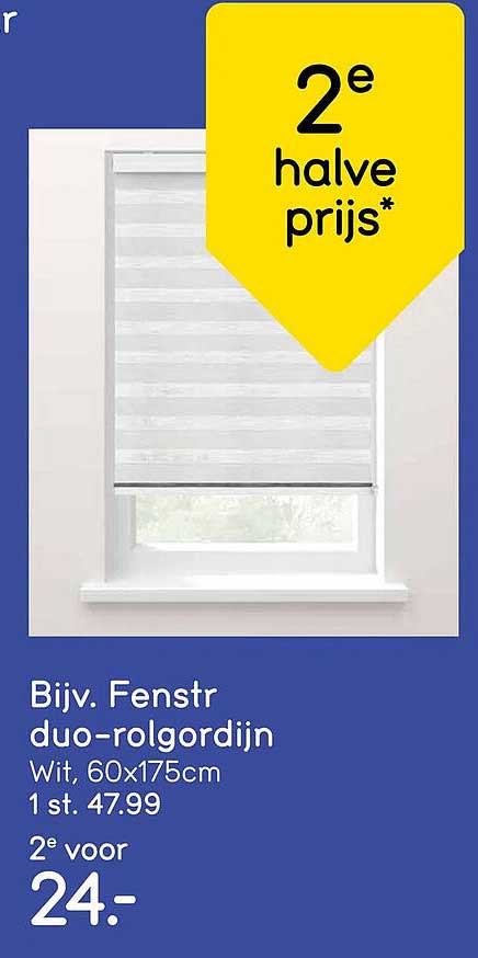 Bijv. Fenstr duo-rolgordijn