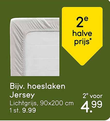 Bijv. hoeslaken Jersey