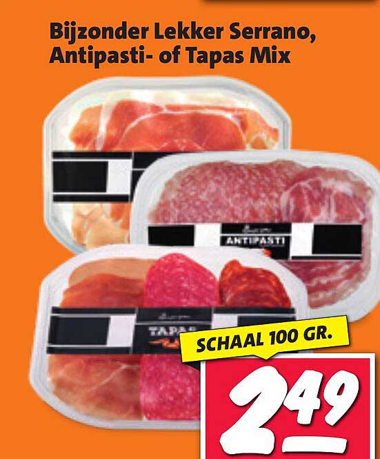 Bijzonder Lekker Serrano, Antipasti- of Tapas Mix