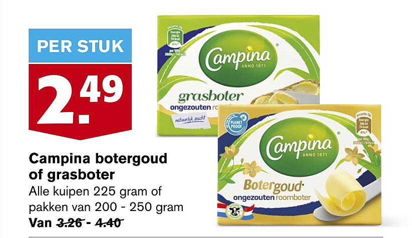 Campina botergoud of grasboter