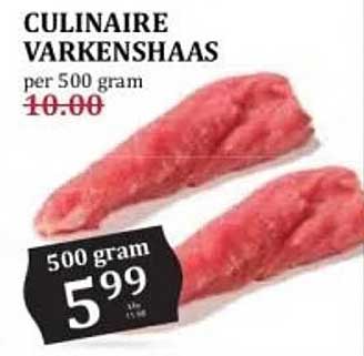 CULINAIRE VARKENSHAAS