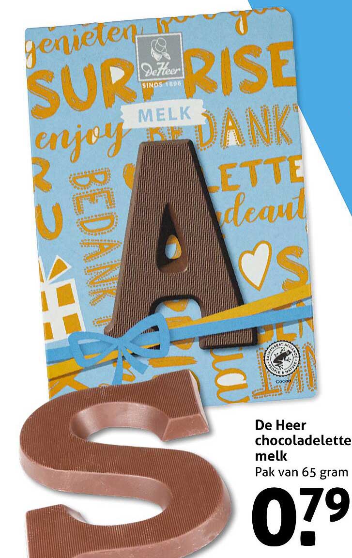 De Heer chocoladelette melk