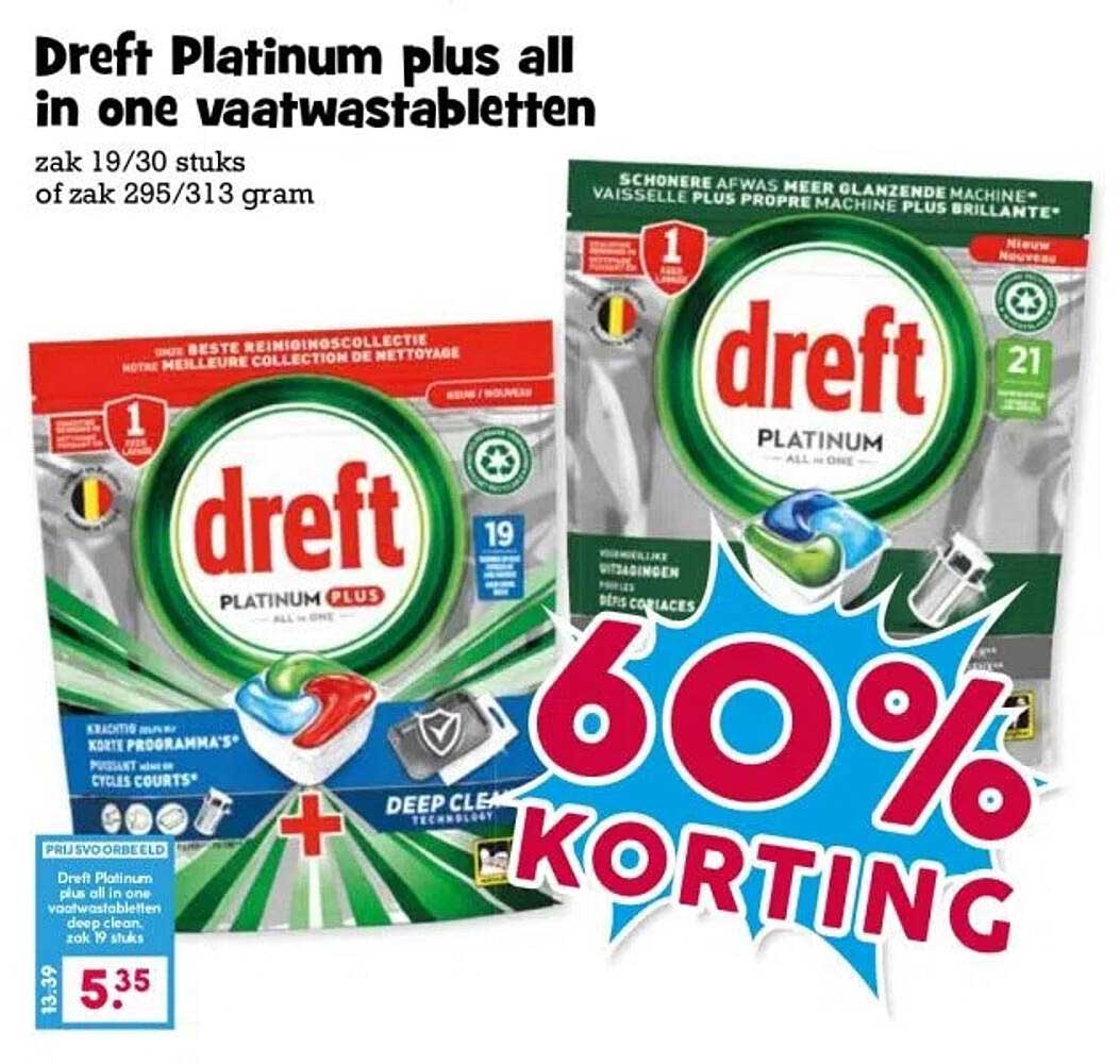 Dreft Platinum plus all in one vaatwastabletten