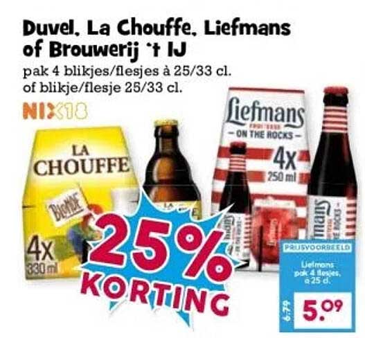 Duvel, La Chouffe, Liefmans of Brouwerij ‘t IJ