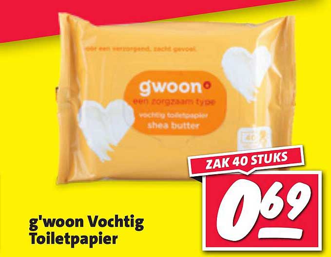 g'woon Vochtig Toiletpapier