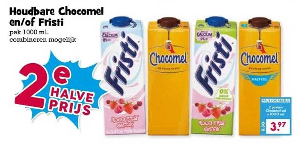 Houdbare Chocomel en/of Fristi