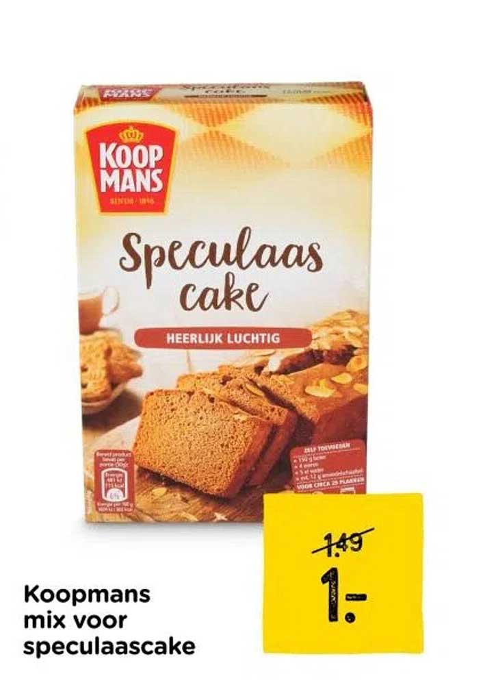 Koopmans mix voor speculaascake