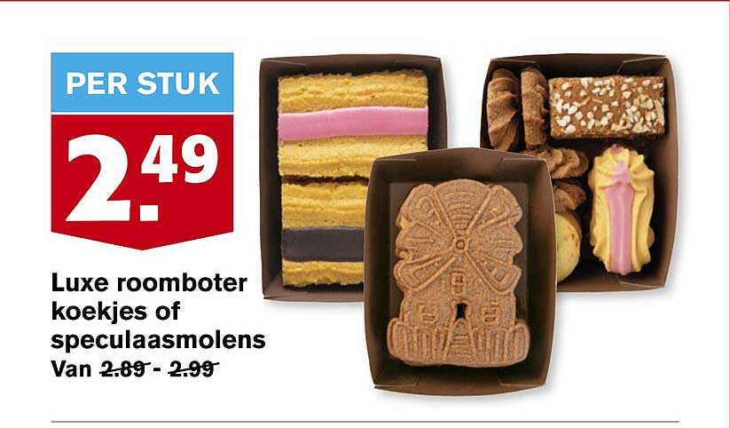 Luxe roomboter koekjes of speculaasmolens