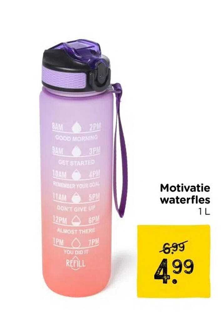 Motivatie waterfles 1 L