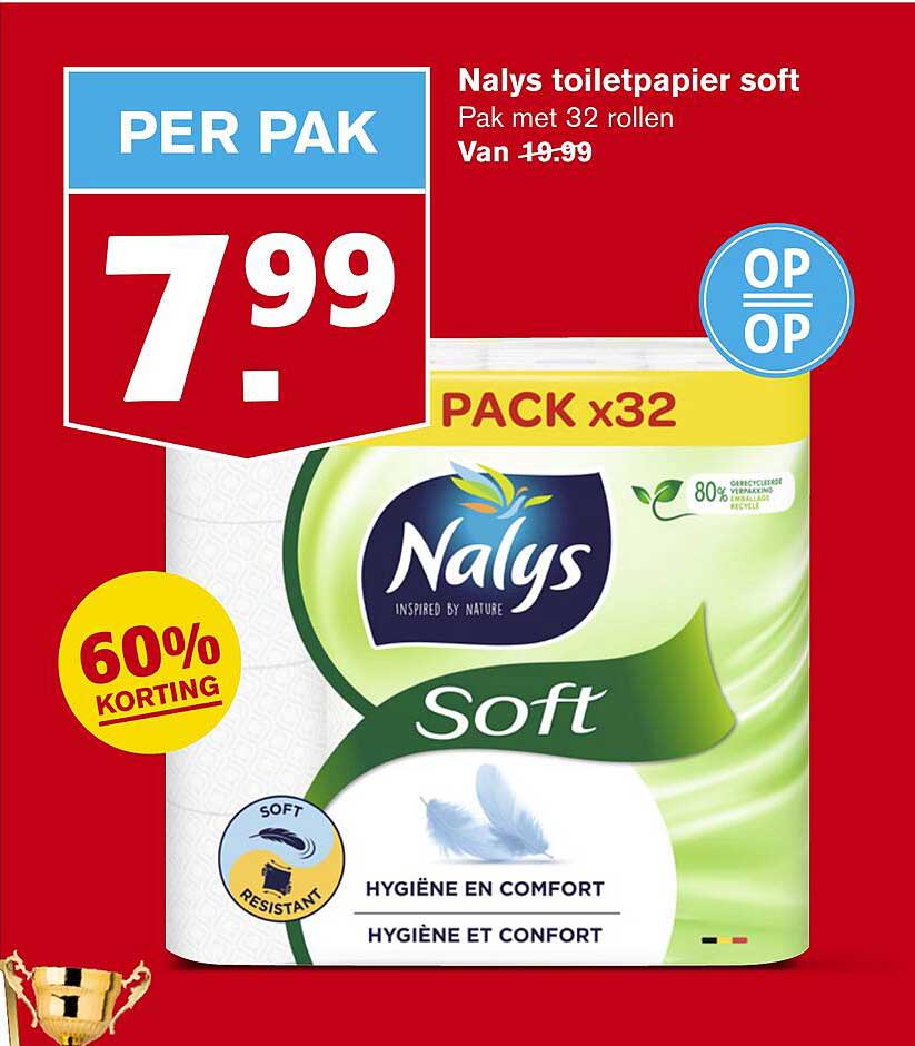 Nalys toiletpapier soft