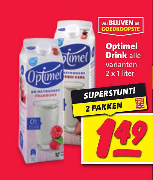 Optimel Drink alle varianten