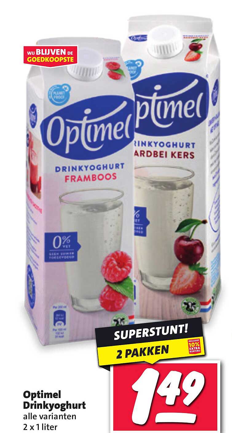 Optimel Drinkyoghurt alle varianten