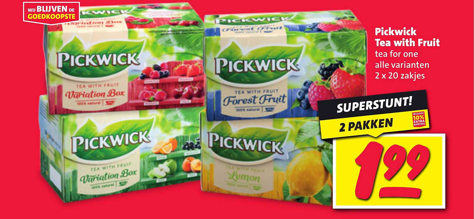 Pickwick Tea with Fruit 2 pakken