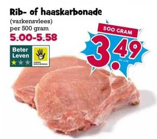 Rib- of haaskarbonade