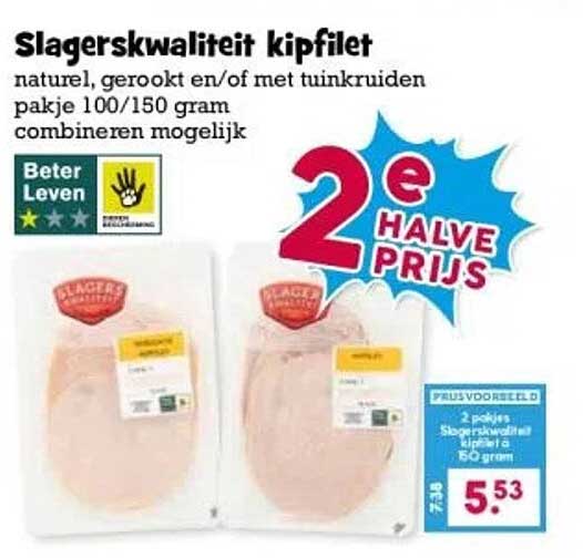 Slagerskwaliteit kipfilet