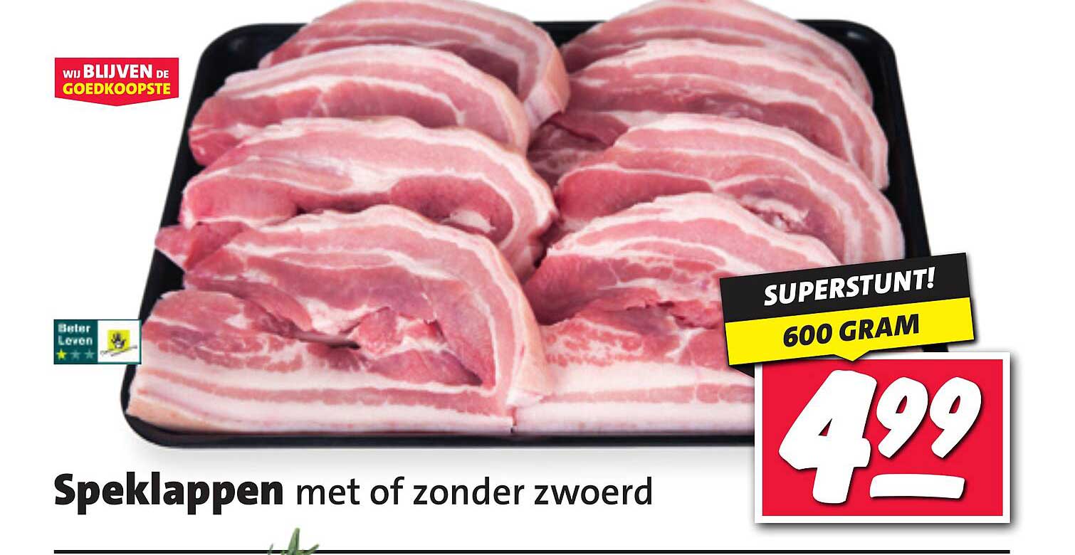 Speklappen met of zonder zwaard