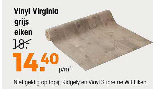 Vinyl Virginia grijs eiken