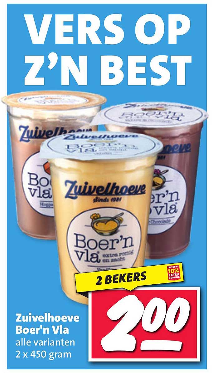 Zuivelhoeve Boer'n Vla